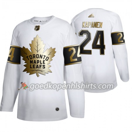 Toronto Maple Leafs Kasperi Kapanen 24 Adidas 2019-2020 Golden Edition Wit Authentic Shirt - Mannen